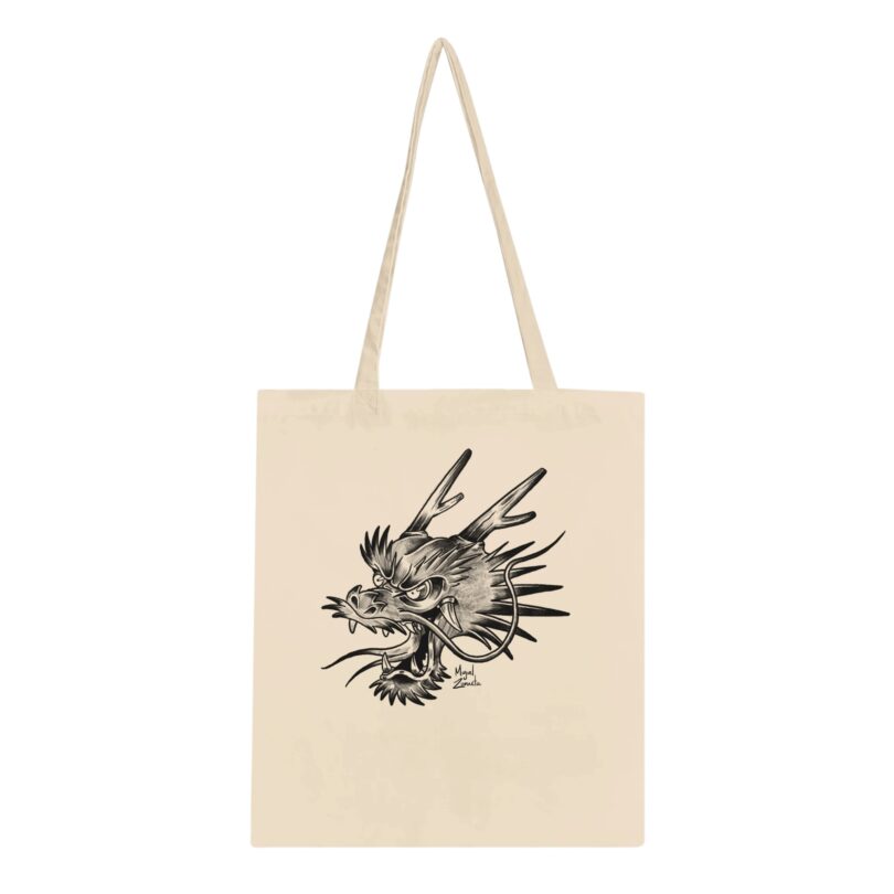 Dragon oriental Natural Tote Bag